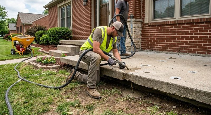 Walkway Leveling in Des Moines, IA